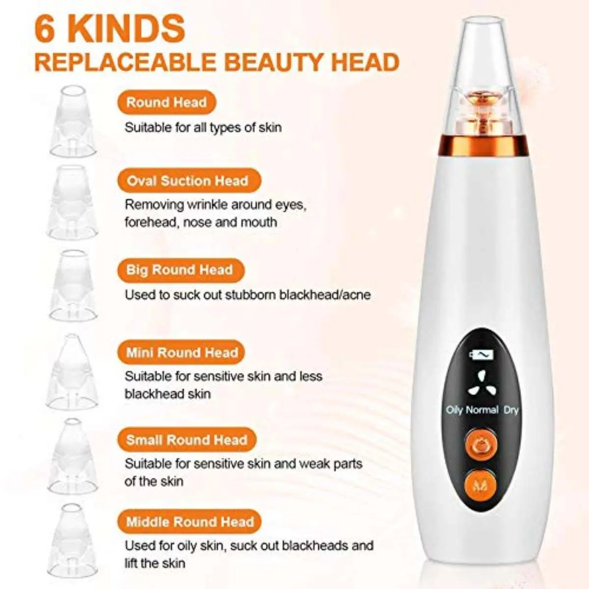 Blackhead Remover Facial Pore Vacuum Cleaner Electric Skin Care Pimple Extractor Cleaning Air Suction Machine Blackhead Remover Tool for Women and Men - Product Image 3