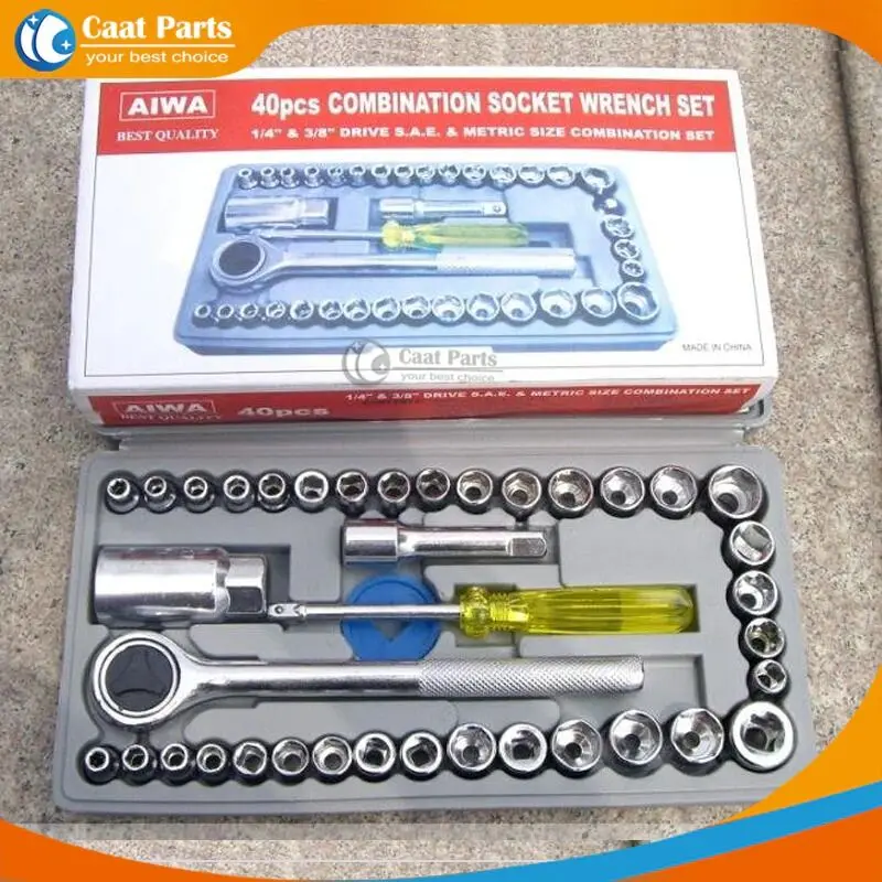 40pcs Automobile Motorcycle Repair Tool Case Precision Socket Wrench Set Sleeve Screwdriver Auto Car Vehicle Repair Kit Tool - Product Image 4