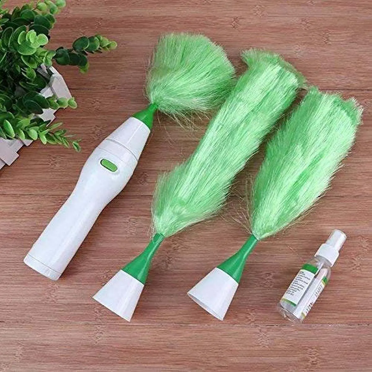 Hand-Held, Sward Go Dust Electric Feather Spin Motorized Cleaning Brush Set Home Duster Feather Dust Cleaner Brush for Home, Office, Car - Product Image 3