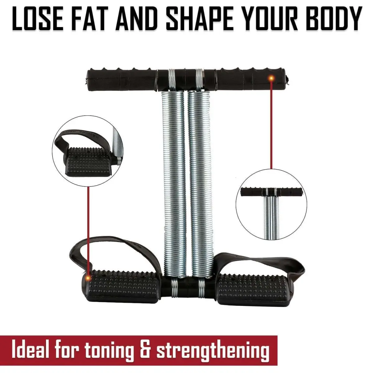 Tummy Trimmer, Waist Trimmer, Ab Exerciser Double Spring Multipurpose Fitness Equipment for Men and Women - Product Image 3
