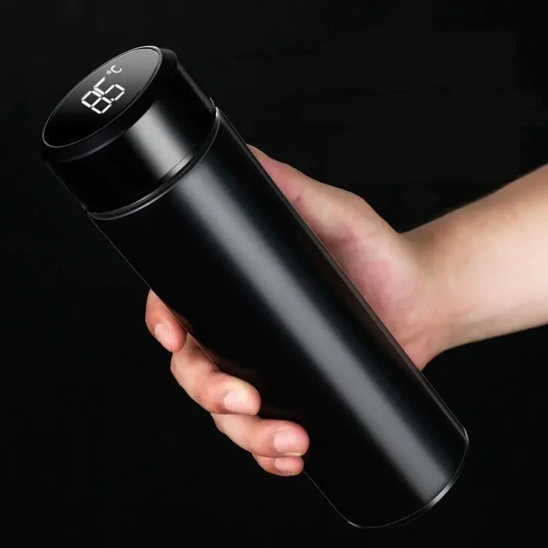 Stainless Steel Vacuum Thermal Flask 500 ml Smart Insulated Bottle with Temperature Display Hot Water, Coffee, Tea, Sport, Travel Bottles