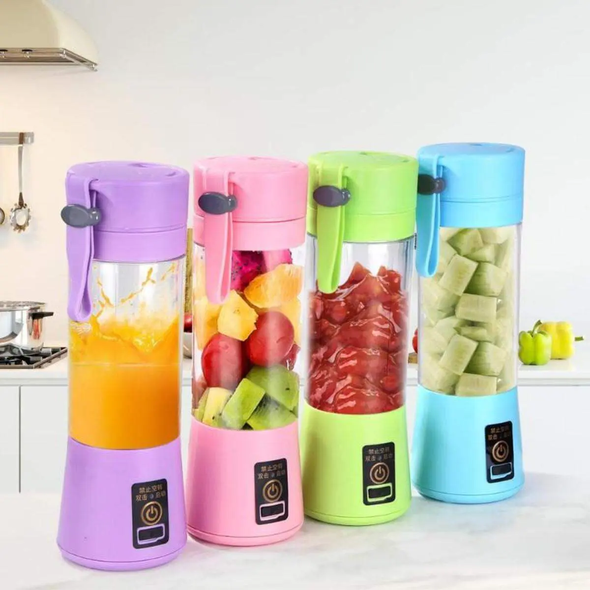 Mini USB Rechargeable Portable Electric Fruit Juicer-USB Smart Juicer: Portable Blend Cup for Fresh Juice