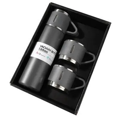 Double-layer Stainless Steel Thermal Coffee Tumbler Business Travel Water Bottle Tea Infuser Bottle With Portable Water Cup-500 Ml - Product Image 1