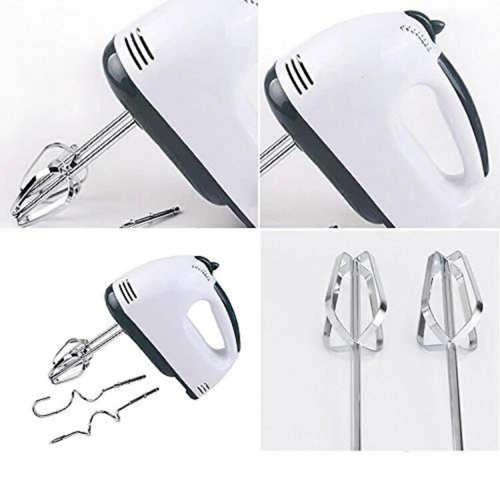 Scarlett Electrical Hand Mixer Egg Beater Ice-cream Beater Cake Beater with 2 Stainless Steel Beaters 2 Dough Hooks - Product Image 3
