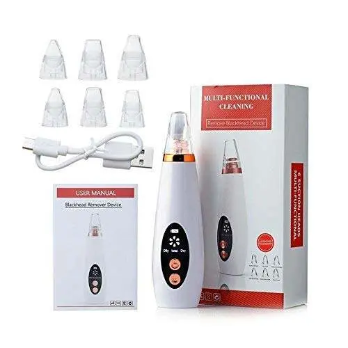 Blackhead Remover Facial Pore Vacuum Cleaner Electric Skin Care Pimple Extractor Cleaning Air Suction Machine Blackhead Remover Tool for Women and Men