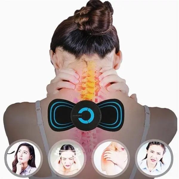 Portable Mini Electric Neck Massager Back Body With USB Charging Cable,EMS Electric Pulse Neck Masseger Muscle Stimulator Relief Pain Relax - Product Image 2