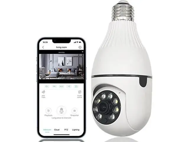 Panoramic PTZ 2MP HD Wi-Fi Night Vision Security IP Camera Audio- 2 Intelligent Gimbal Rotation with 360° horizontal field of view - Product Image 2