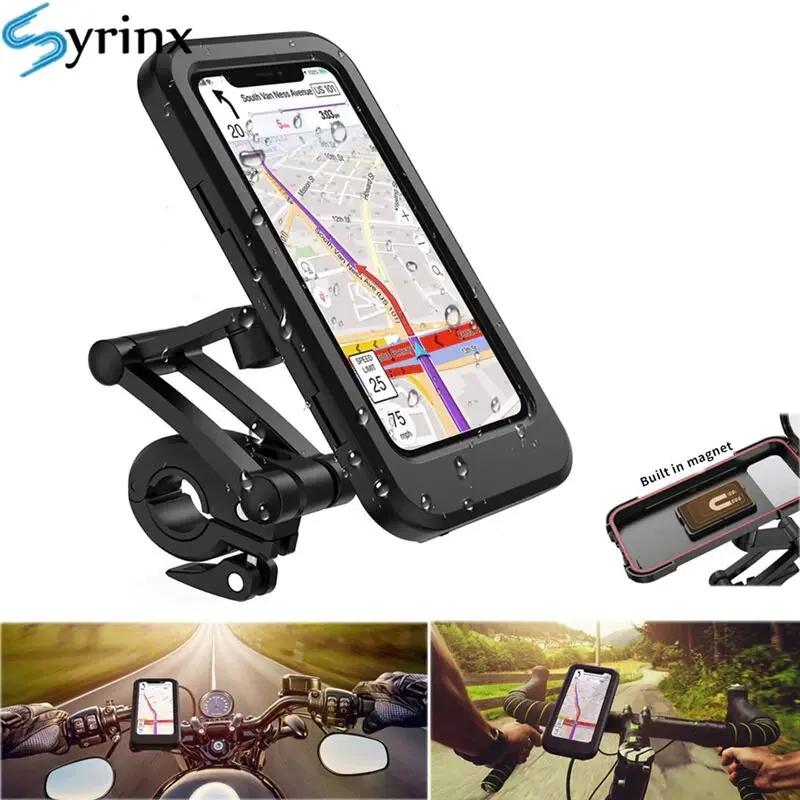 Adjustable Waterproof Motorcycle Bike Phone Holder Case stand motor bicycle Phone Holder - Product Image 1