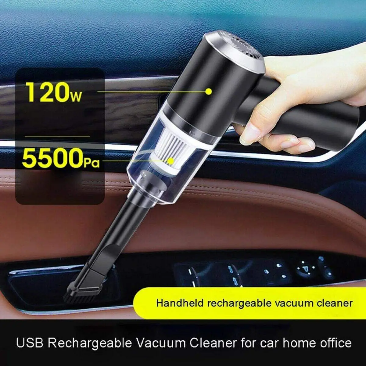 Portable Mini 2 In 1 Vacuum Cleaner For Car & Home