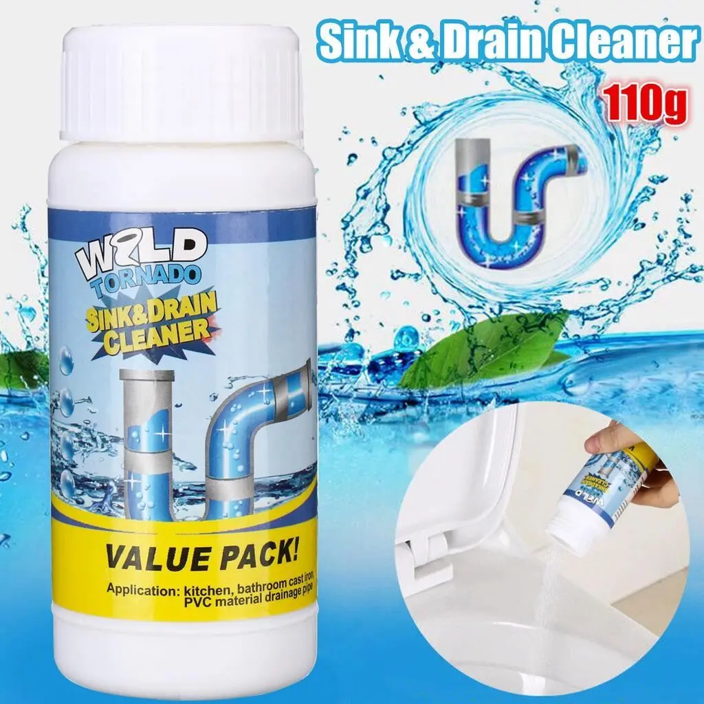 Pipe Drain Cleaner Kitchen Sink Toilet Drain Cleaner Block Unblock Powder Pipeline Clean - Product Image 3