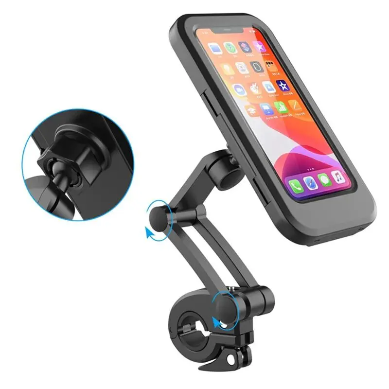 Adjustable Waterproof Motorcycle Bike Phone Holder Case stand motor bicycle Phone Holder - Product Image 2