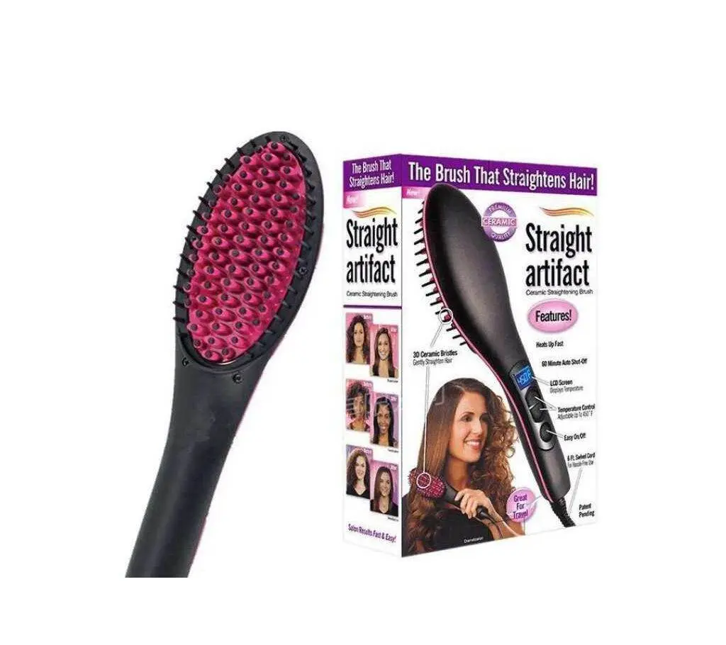 Professional Hair Straightener and Curling Iron Comb Brush - Product Image 3