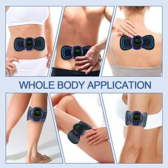 Portable Mini Electric Neck Massager Back Body With USB Charging Cable,EMS Electric Pulse Neck Masseger Muscle Stimulator Relief Pain Relax - Product Image 1