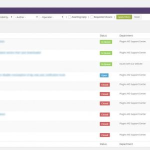 AIO Support Center WordPress Ticketing System