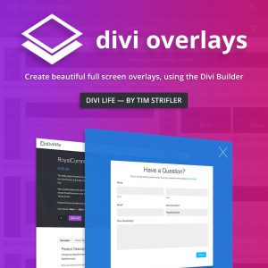 Divi Overlays layout