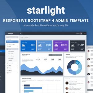 Starlight Responsive Bootstrap 4 Admin Template