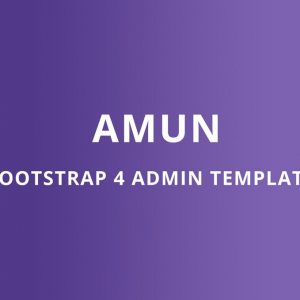 Amun-Bootstrap 4 Admin Template
