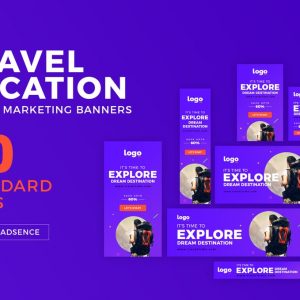 Travel / Vacation Web Ad Marketing Banners