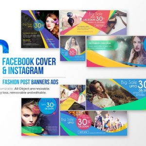 10 Facebook Cover & 10 Instagram Fashion Post Banner
