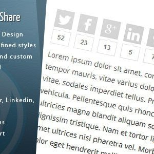 WordPress Article Social Share