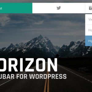 Horizon – Menu Bar Plugin for WordPress