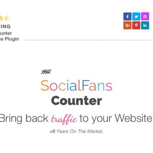 SocialFans – WP Responsive Social Counter Plugin