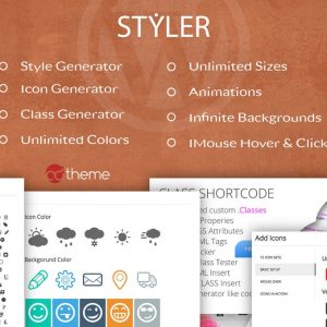 Styler – Icons, Fonts and CSS Generator for WP