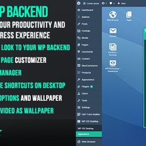WP OS Desktop Backend – More than a WordPress Admin Theme