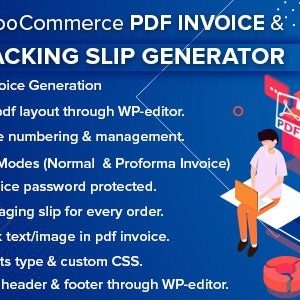 WooCommerce PDF Invoice & Packing Slip Generator