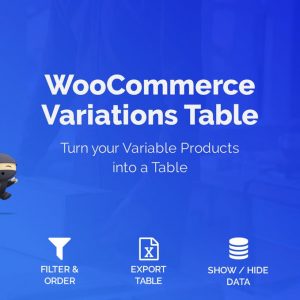 WooCommerce Variations Table