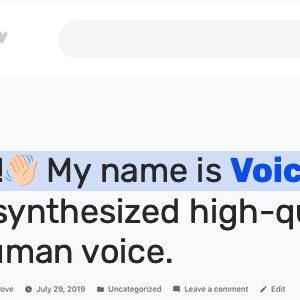 Voicer – Text to Speech Plugin for WordPress