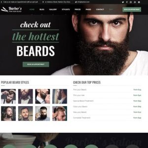 WordPress Theme for Barbers & Hair Salons