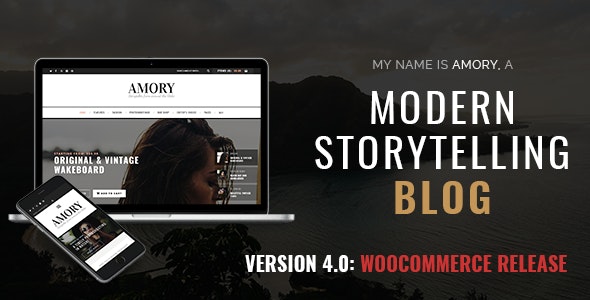 amory wordpress blog theme featured image. large preview