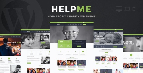 helpme nonprofit charity wordpress theme