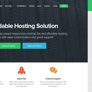 FlatHost WordPress Hosting Theme + WHMCS