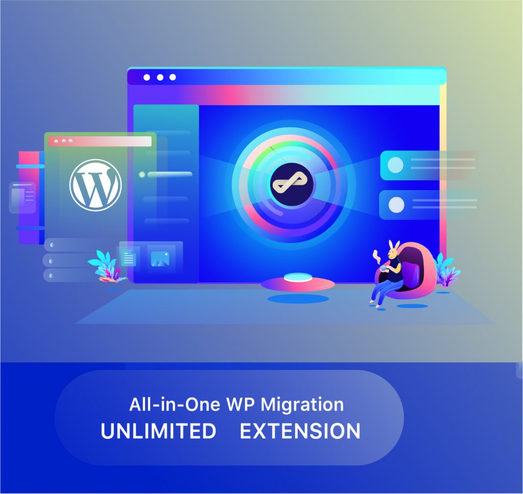 All in One Wp migration Unlimited Extension tecschool.net