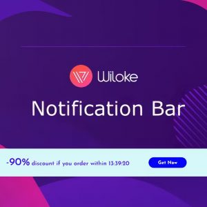 Wiloke Notification Bar
