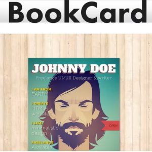BookCard – 3D Folded vCard Template
