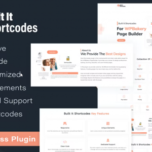 Built It – Ultimate Shortcode WordPress Plugin For WP Bakery Page Builder Extensions Addon
