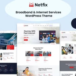 Netfix – Broadband & Internet Services WordPress Theme + RTL