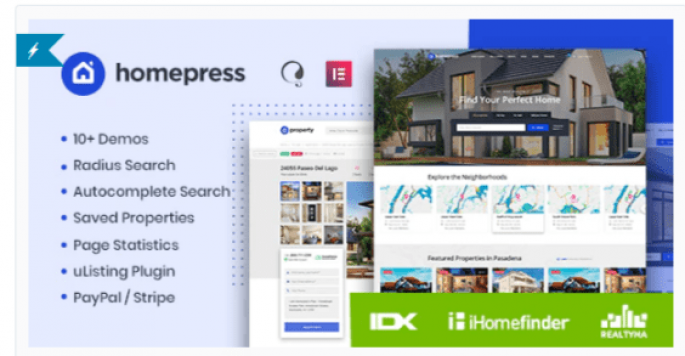 HomePress Real Estate WordPress Theme by StylemixThemes ThemeForest