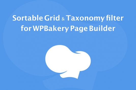 WPBakery Page Builder Sortable Grid Taxonomy filter