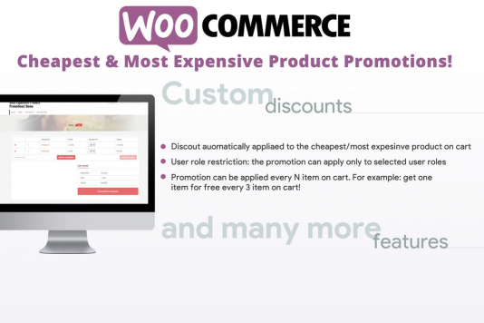 WooCommerce Cheapest Most Expensive Product Promotions